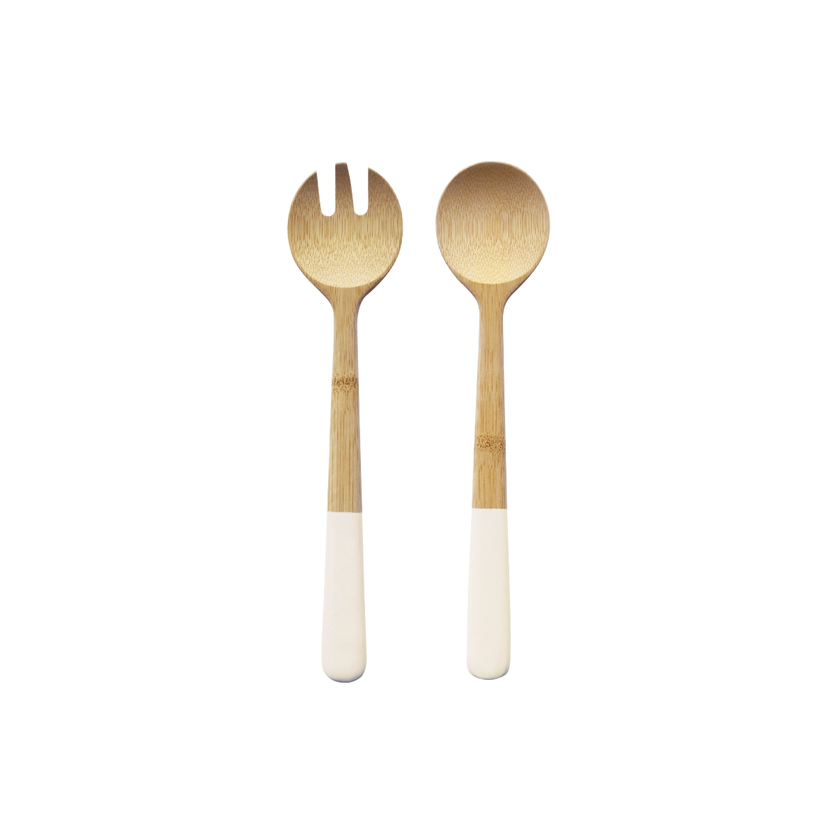 Posate da Insalata Crema in Bambù 29 cm