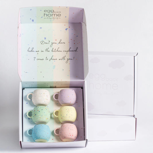 New Party Ball, tazza da 90 ml, mix di 6 pezzi