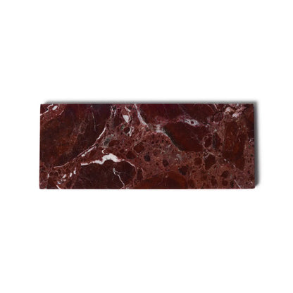 Vassoio rettangolare in marmo rosso. Varie taglie