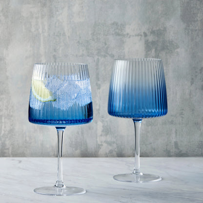 Set di 2 bicchieri da gin Empire Blue - Set di bicchieri da cocktail