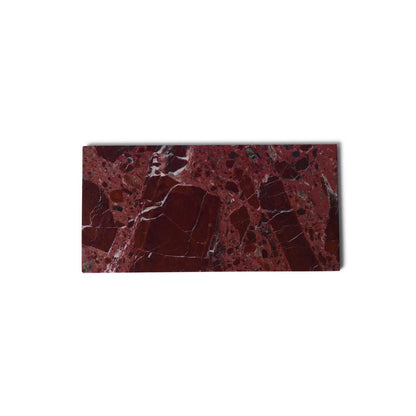 Vassoio rettangolare in marmo rosso. Varie taglie